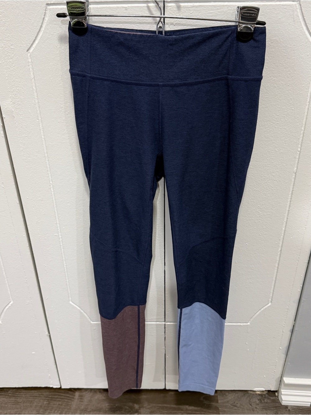 Outdoor Voices Blue Colorblock leggings
